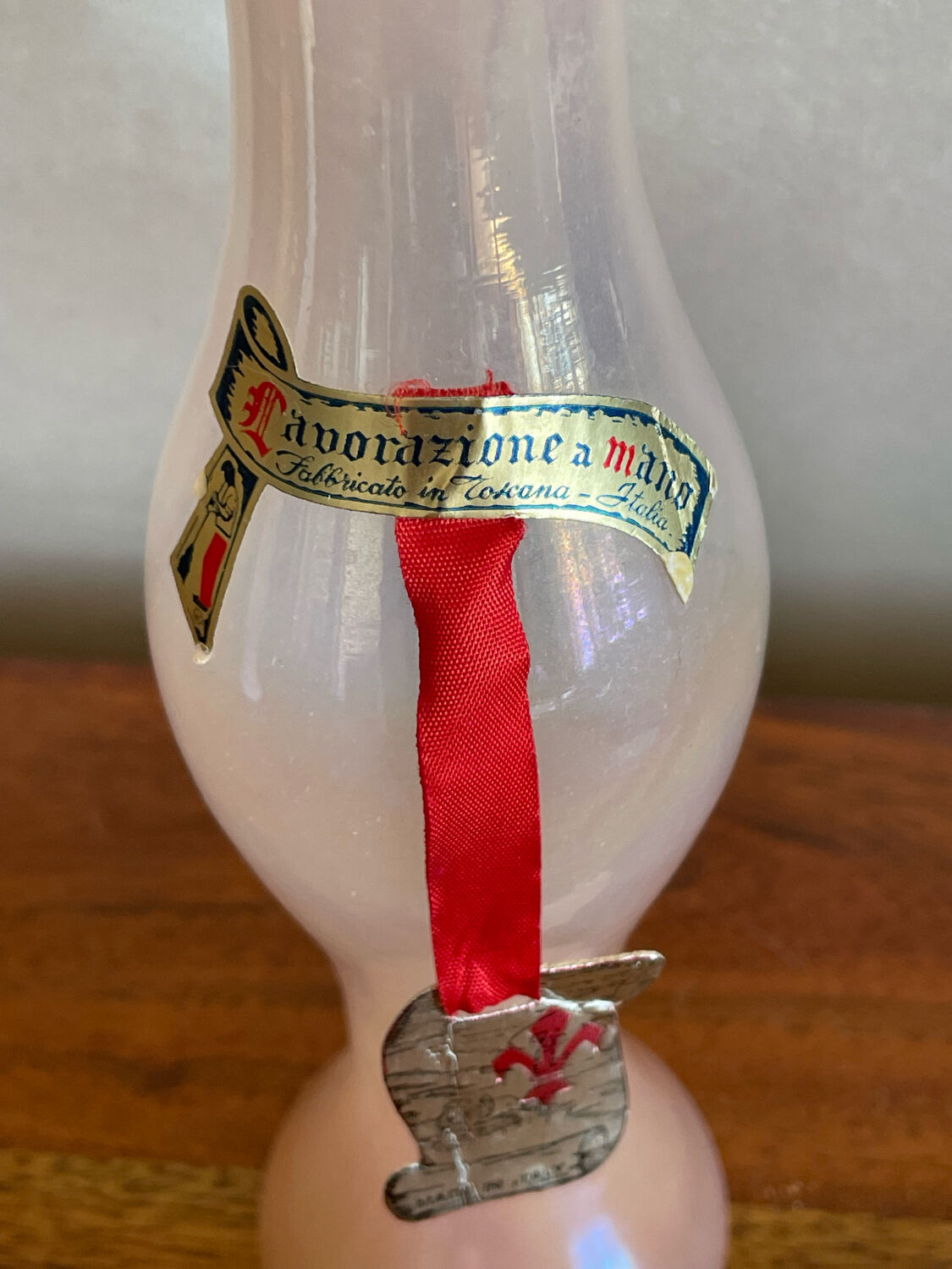 Iridescent glass soliflore Italy