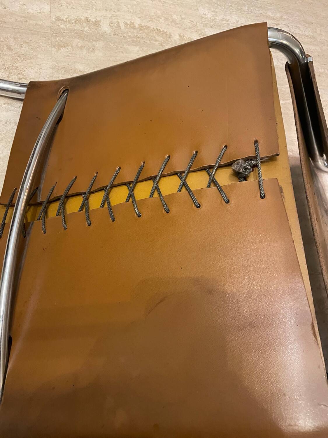 Set of six vintage MR 10 Mies Van der Rohe Knoll chairs