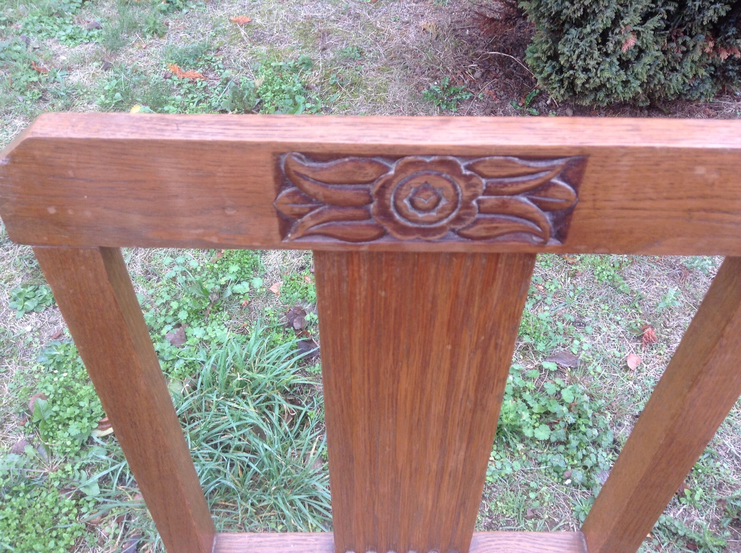 Pair of art deco in caning chairs