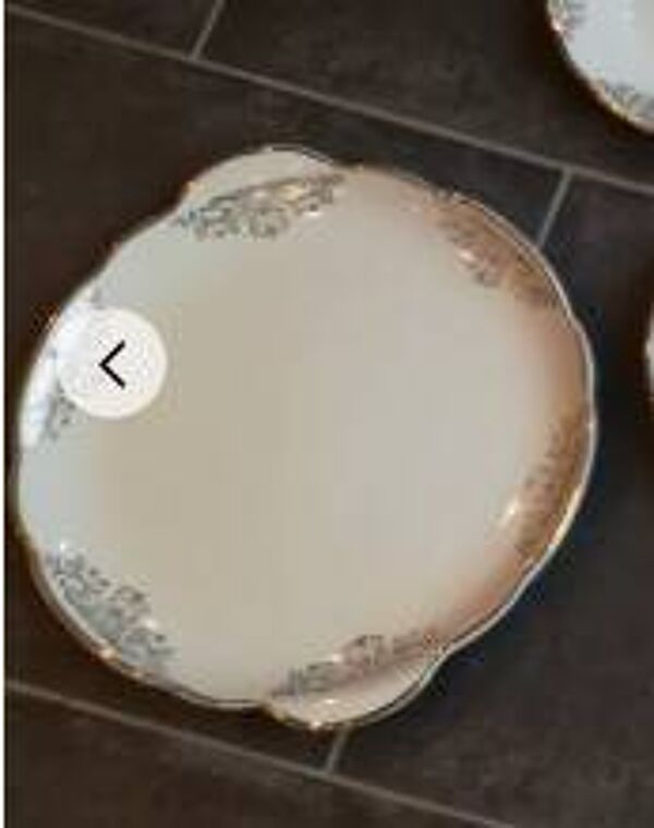 12 assiettes à dessert et plat à gâteau anglais J.Broadhurst Ironstone, 1776-1976