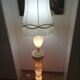 Lampe et colonne en albatre