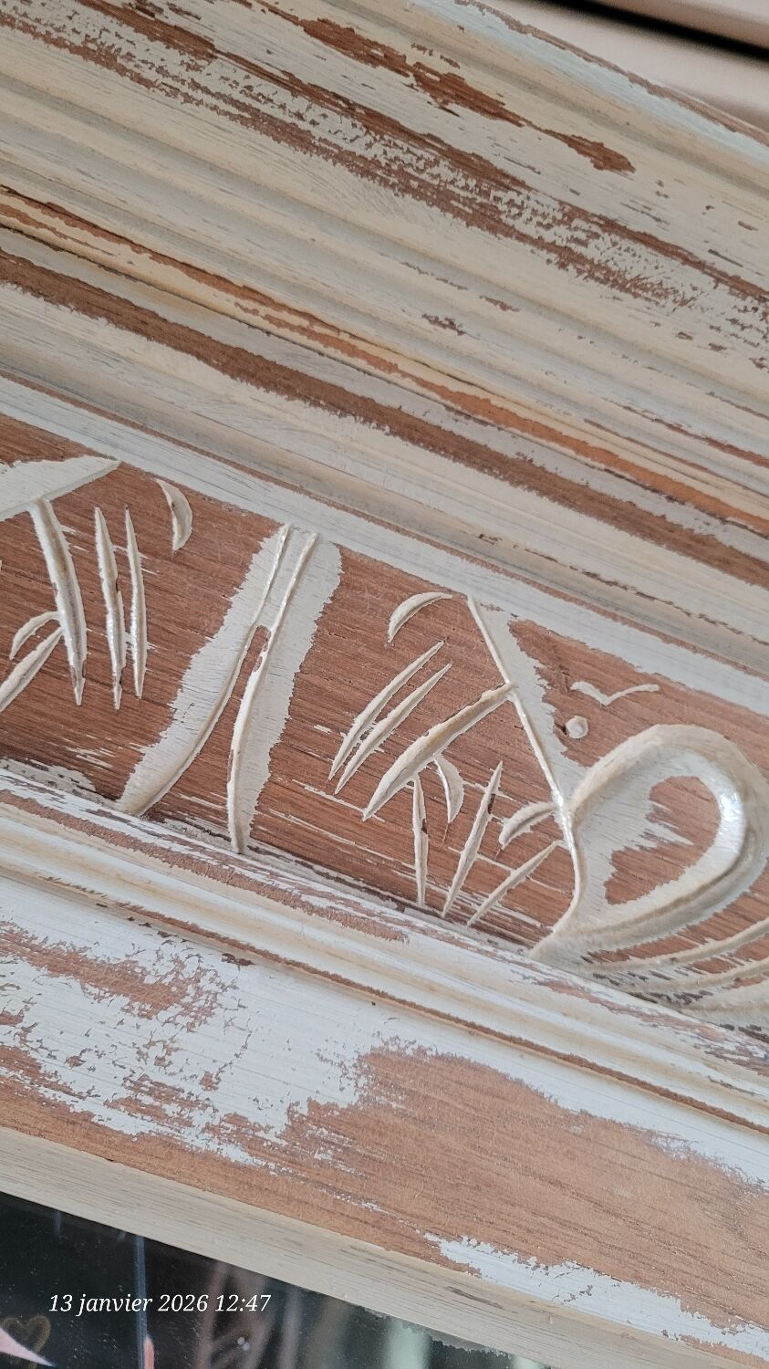 Antique wooden mirror