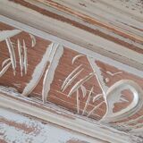 Antique wooden mirror