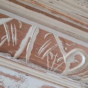 Antique wooden mirror