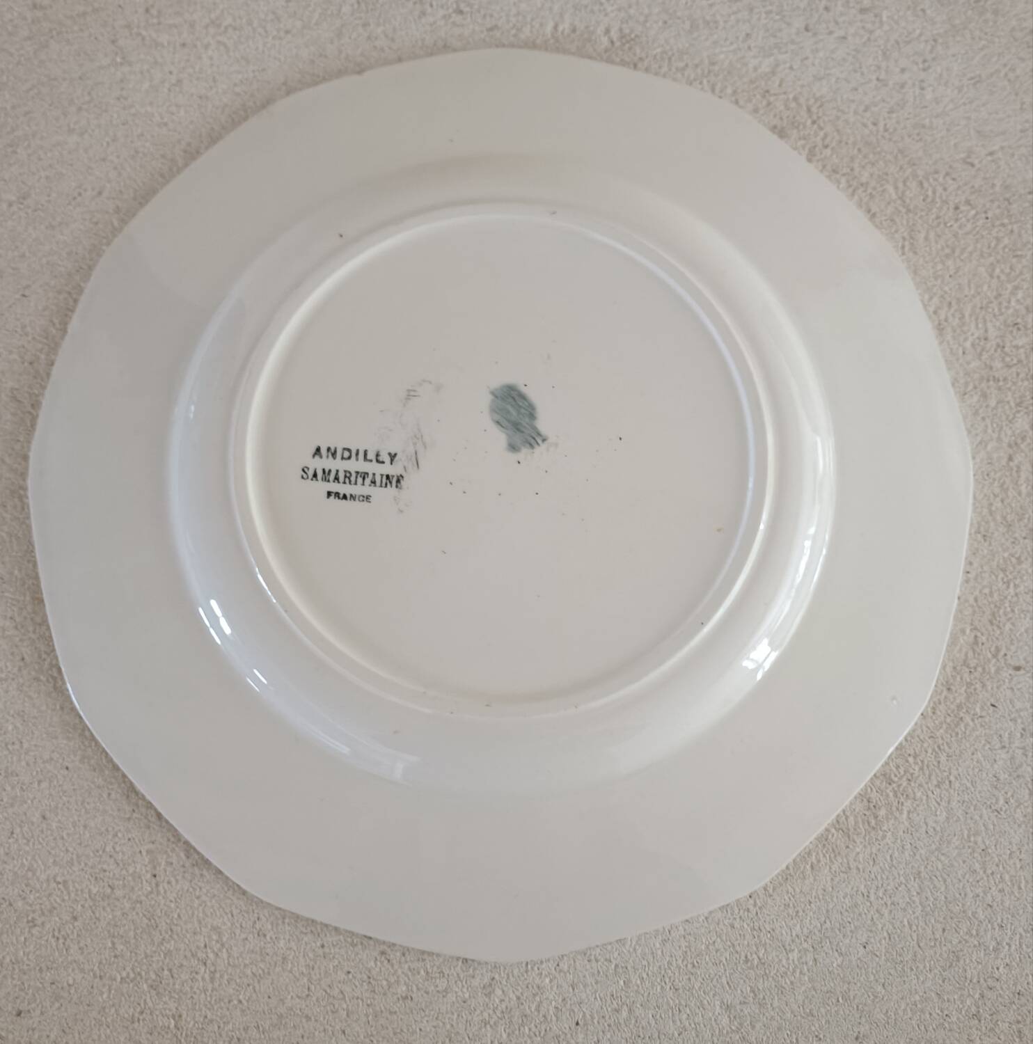 Set of 1 dish and 1 deep dish Badonviller