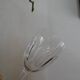 3 glass cut crystal Baccarat signed different