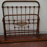 Iron bed garden bench