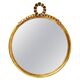 Round wall mirror in gilded wood, mid-century, C. Allodi & G. Subelli, Italy, 1950s.