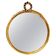 Round wall mirror in gilded wood, mid-century, C. Allodi & G. Subelli, Italy, 1950s.