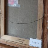 Oil on Swedish canvas, "Floral Pattern", M Boström Stare