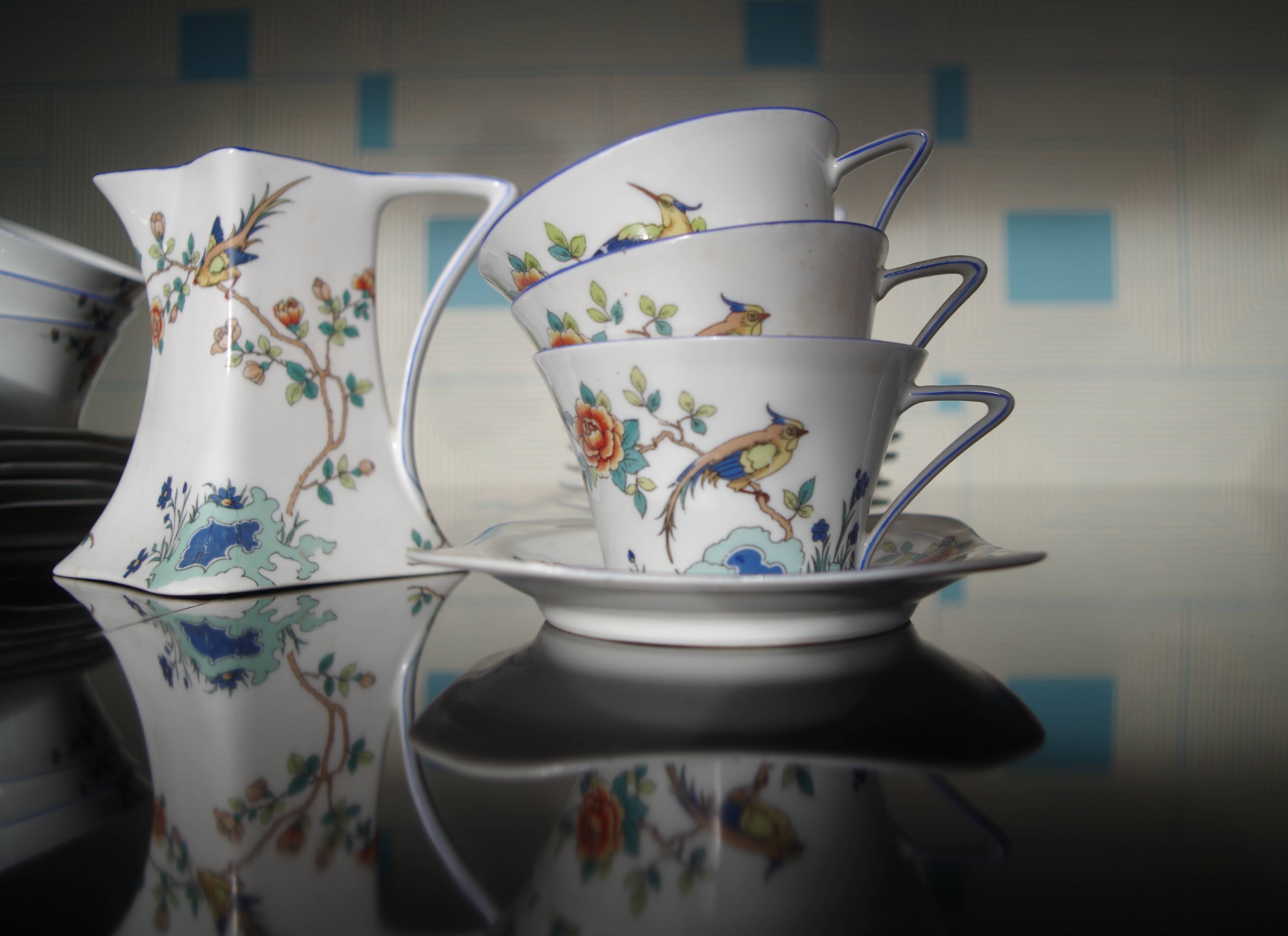 Limoges A. Lanternier porcelain tea service