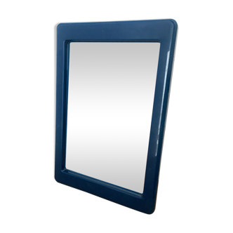 80s hand mirror navy blue frame