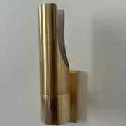 Pair of vintage adjustable brass wall lights, France 1970.