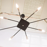 Xxl 8 arm vintage 80s spider luster