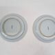 Set of 2 Andrea by Sadek porcelain plates with peacock, Japan 1970's