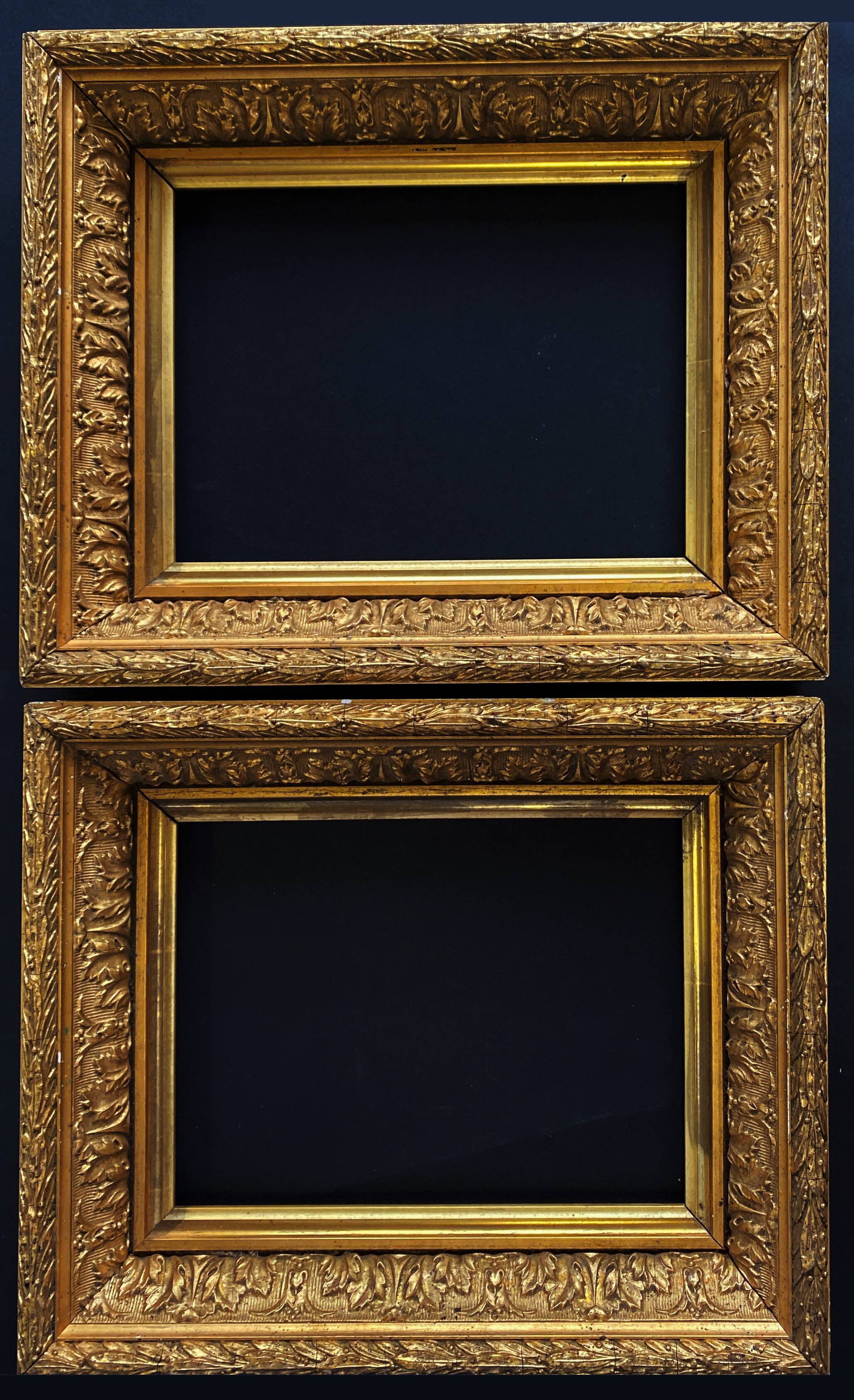 Pair of old frames Barbizon XIX° century for work of 17 / 23 cm