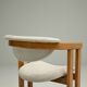 Set of 6 curverd beech wood dining chairs, 1960s Germany.