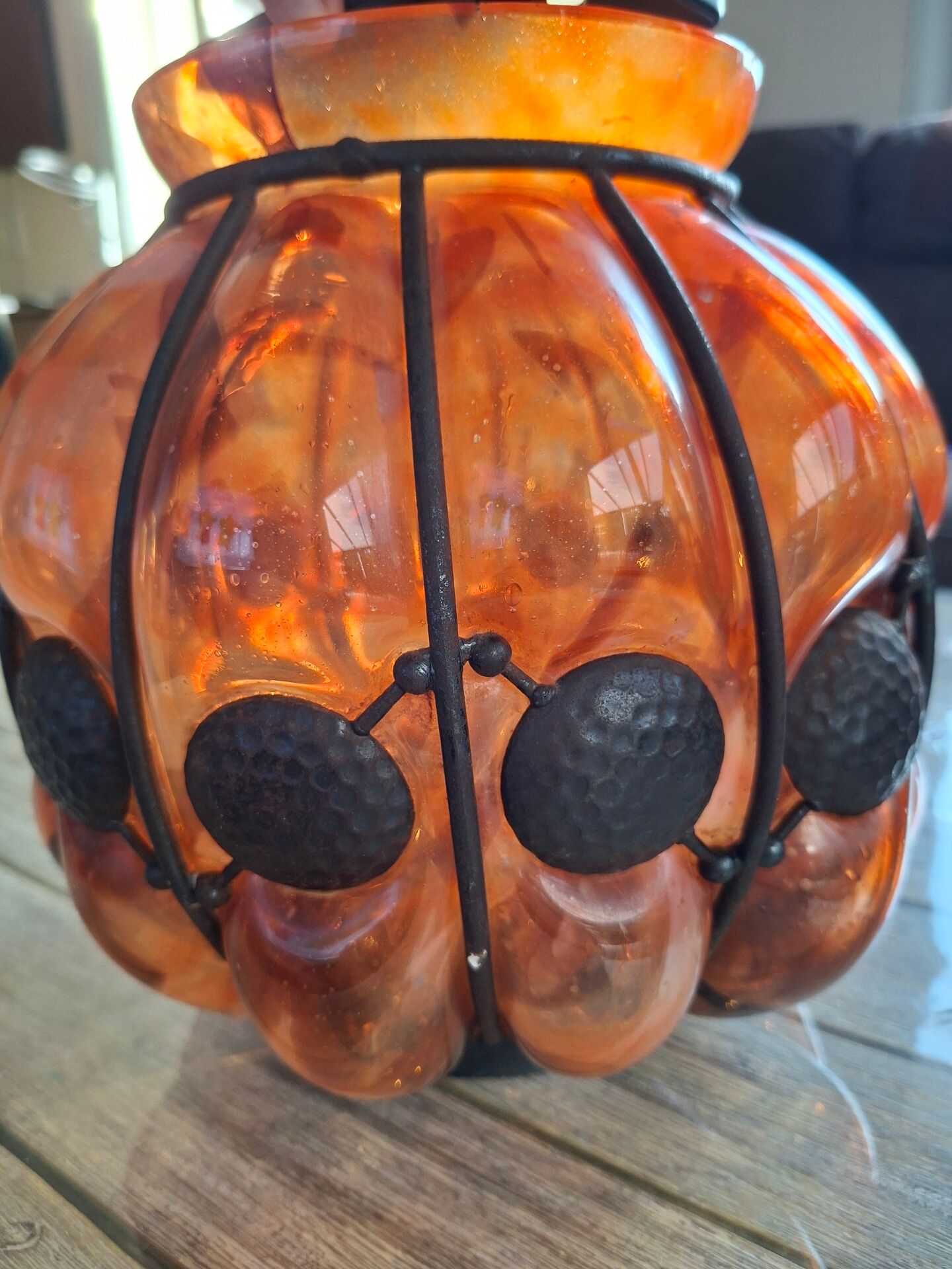 Large Art Deco vase in blown glass - Daum / Majorelle style