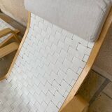 2 vintage adjustable Pulkka lounge chairs by Llmari Lappalainen for Asko