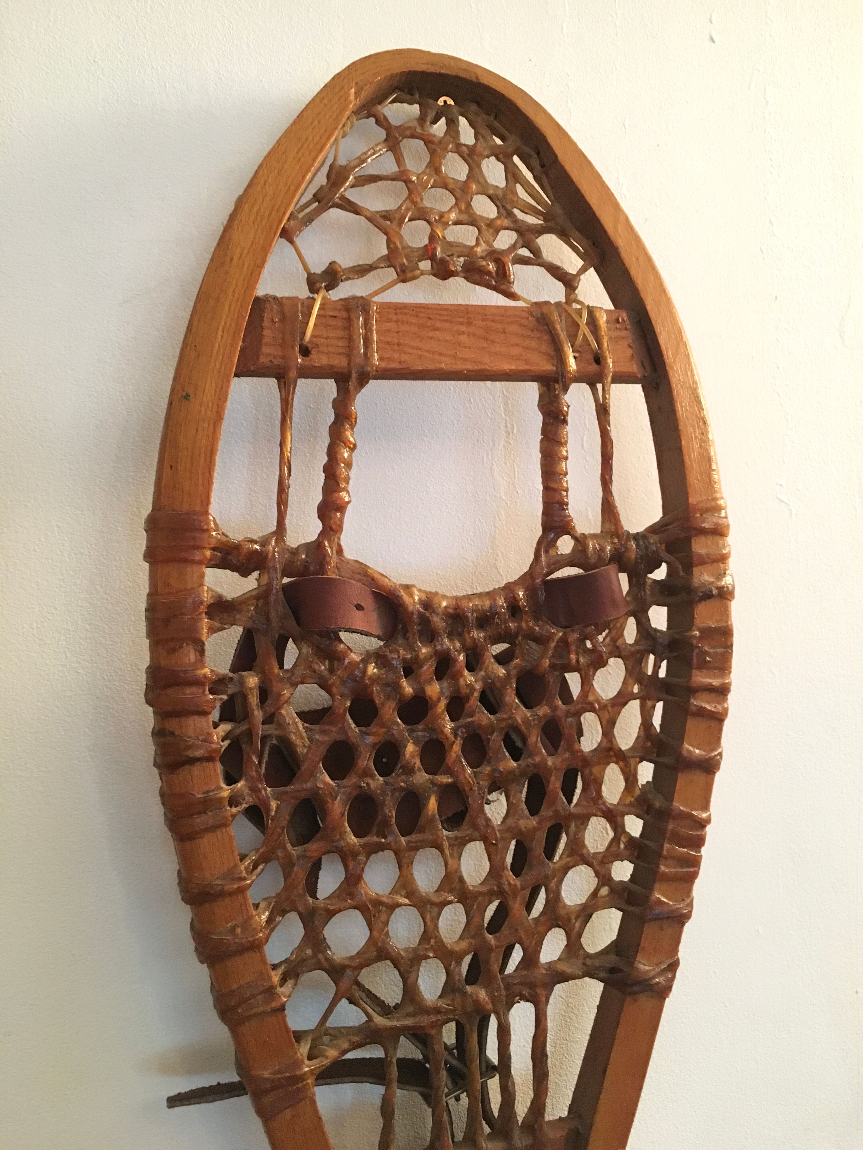 old Canadian snowshoes