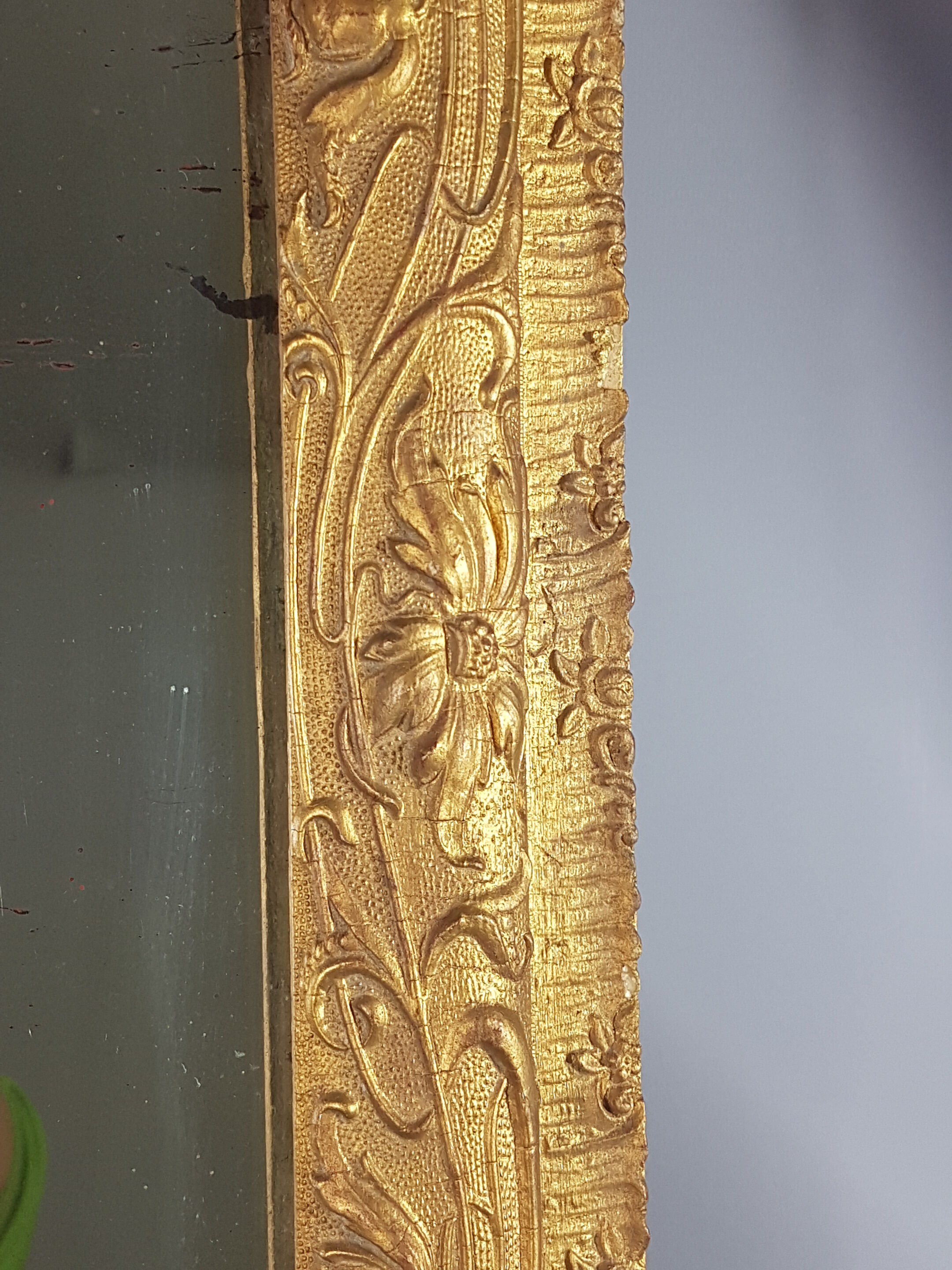 Old mirror, Art Nouveau 60x50 cm