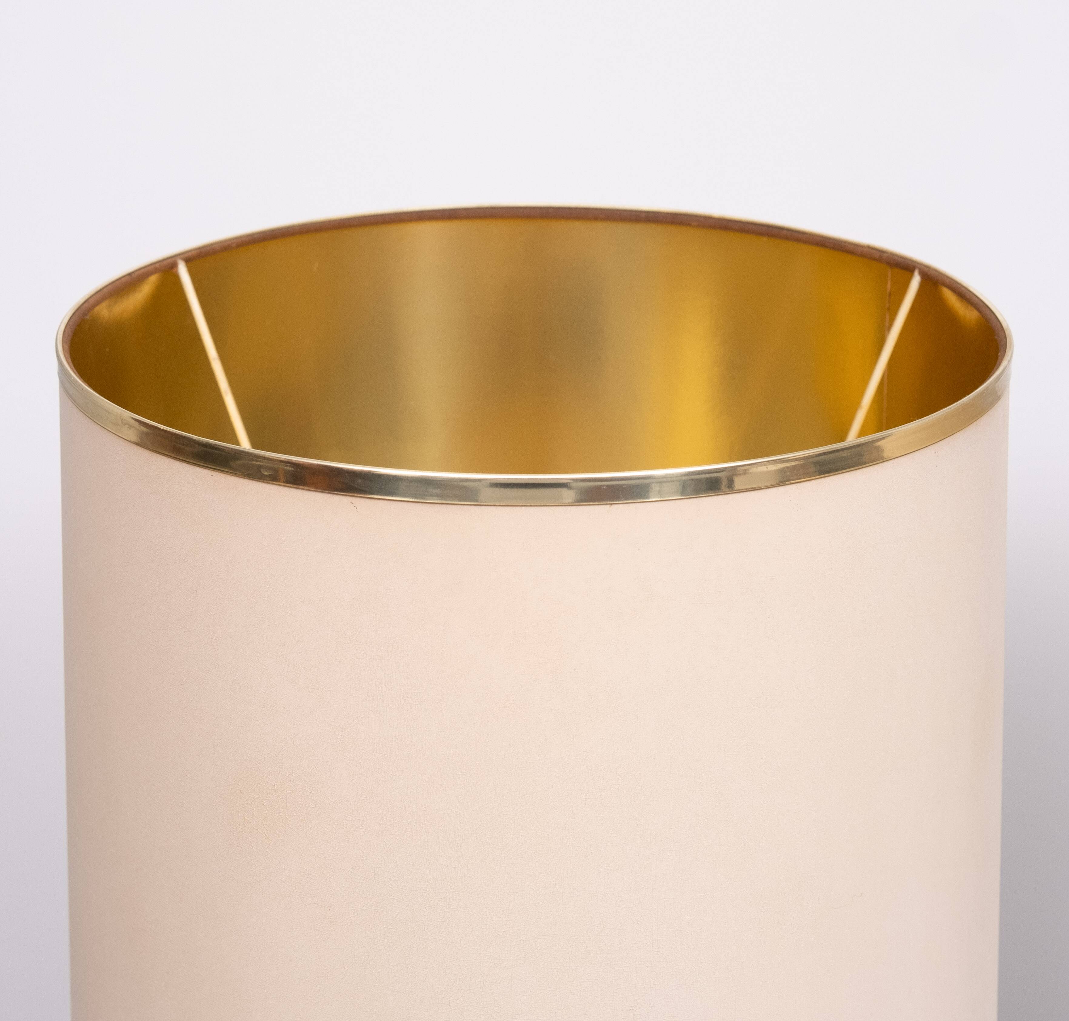 Herda set Ceramic table lamps matching Shade 1970s