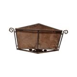 French Art Deco metal mirror, 1930s