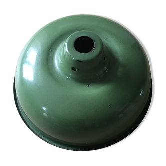 Enamelled green industrial style lampshade