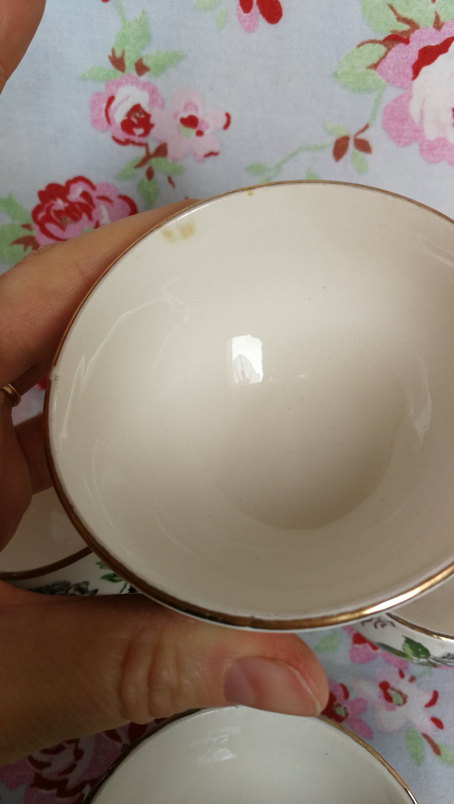 6 cups old Sarreguemines