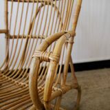 Vintage rattan armchair