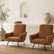 Paire de fauteuils  "galion" Gilbert Steiner , années 60