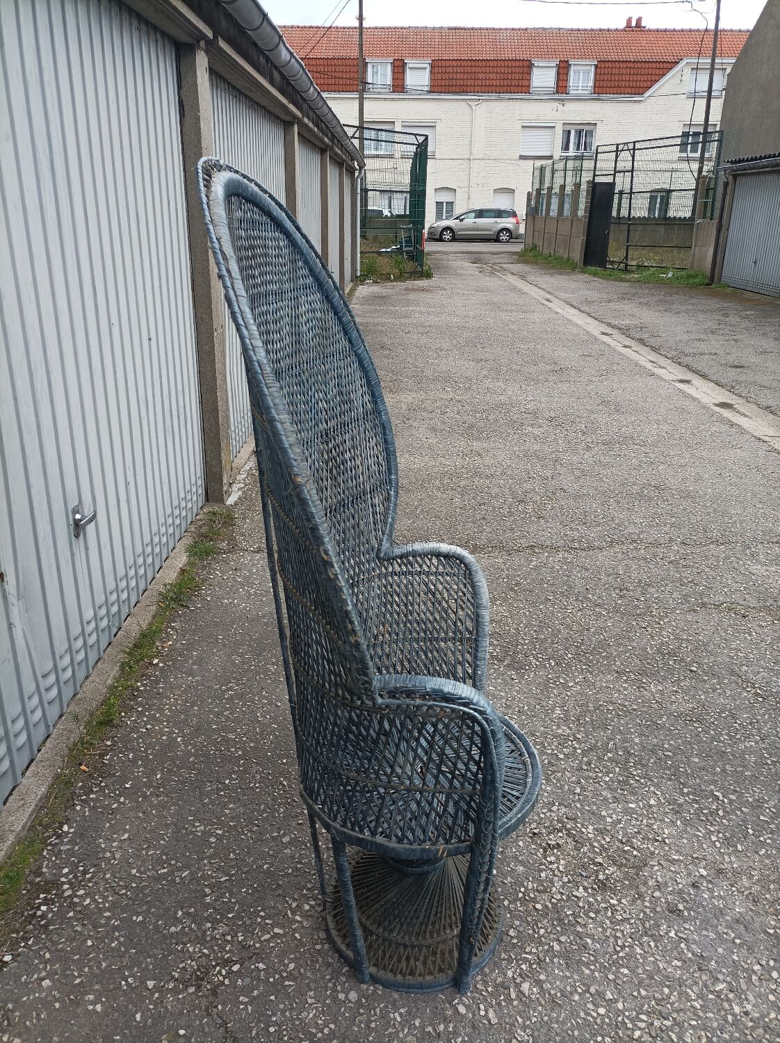 Armchair Emmanuelle wicker vintage rattan