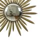 Mid Century Copper Plated Metal Sun Mirror Deknudt Convex 55cm