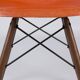 Ensemble orange (4) Chaises Herman Miller Original Vintage Eames DSW Side Shell
