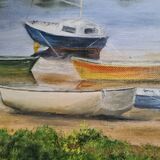 Breton seaside oil painting on canvas