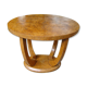 Oval coffee table Art Deco Walnut Burr