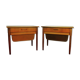 Pair of bedside tables "pelicans" in teak, norwegian 1960s