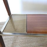 Side table with compass legs