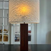 70s wooden lamp