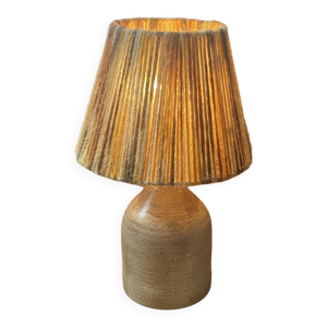 Lampe en grès, abat-jour
