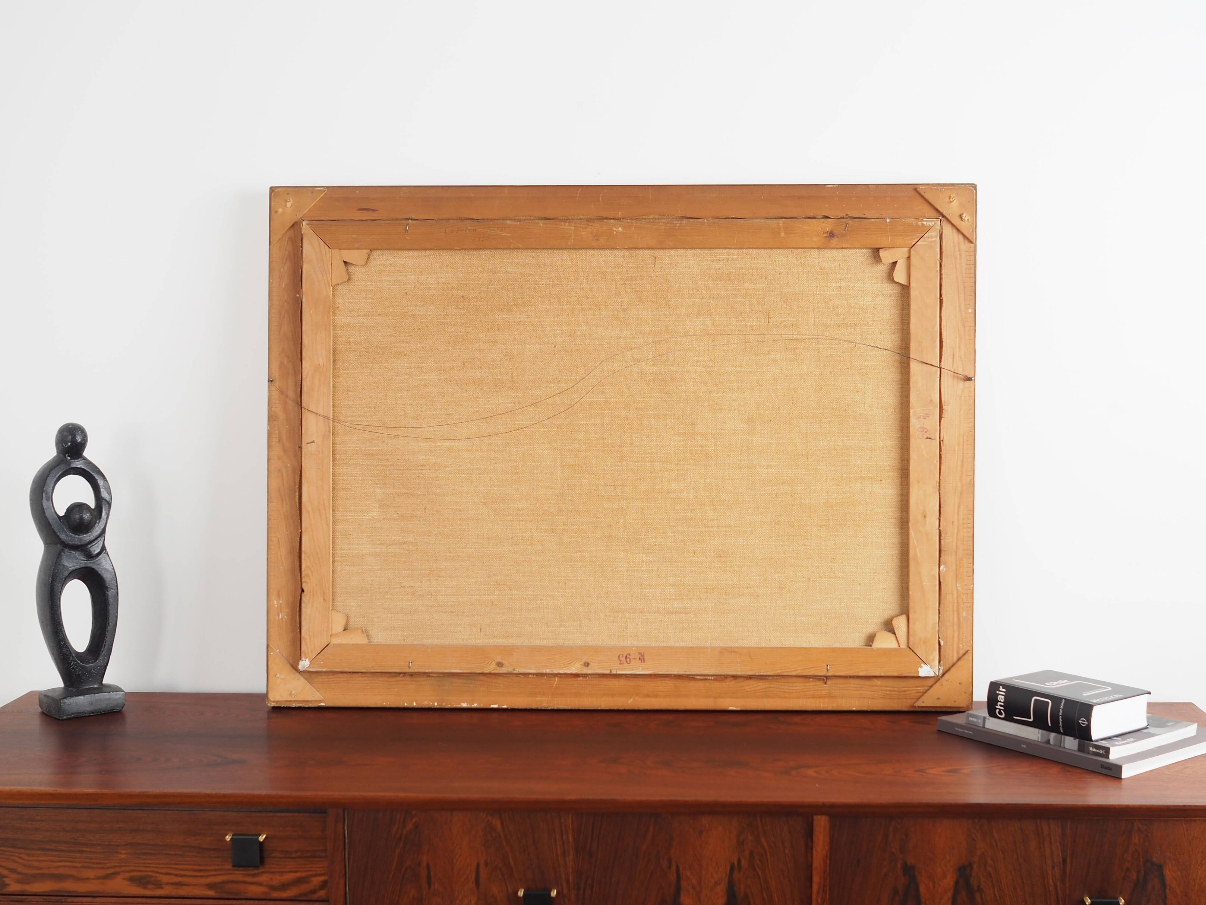 Painting "The River in the Mountains”, Scandinavian design, 1970s