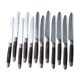 Coffret de 12 couteaux de table As de Trèfle  Acier Inoxydable et corne bovine