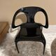 4 AVA chairs, glossy charcoal, Roche Bobois