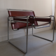 Tawny leather armchair model Wassily B3 by Marcel Breuer