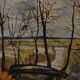 Paysage avec arbres par Harry Sahlin