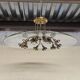 Chandelier in glass and brass attributed to Pietro Chiesa for Fontana Arte, 1940s.