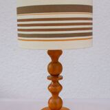 Grande lampe de table vintage en pin de Markslöjd, années 1970.