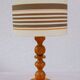 Large vintage pine table lamp from Markslöjd, 1970s