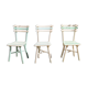 Lot de 3 chaises de jardin en bois latté