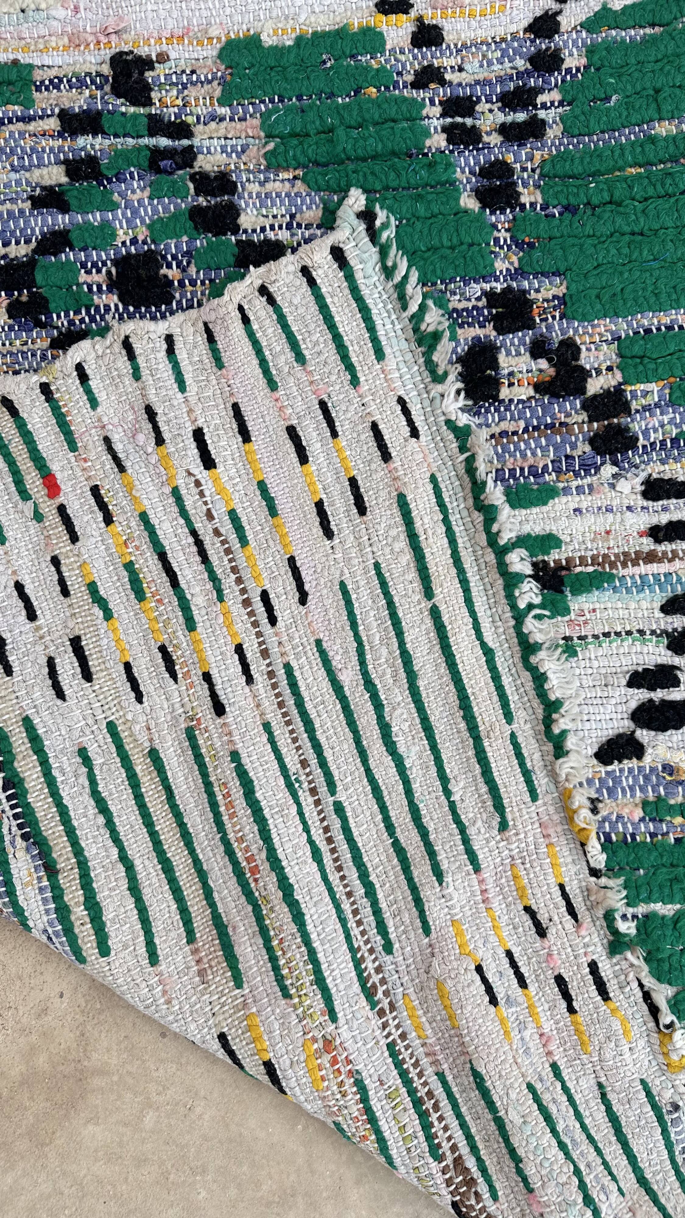 Tapis Marocain Boujad coloré - 80 x 228 cm